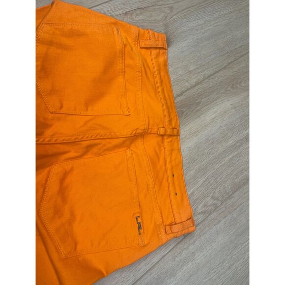 Lauren Ralph Lauren Orange Slim Pants Size 8 Bright Stretch Cotton Blend - Picture 5 of 5